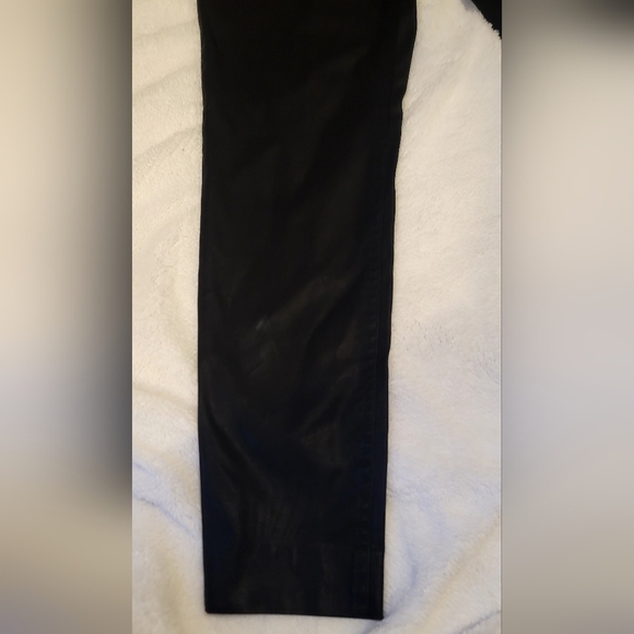 Calvin Klein Leather Skinny Dress Pants Sz 6 - Picture 2 of 8